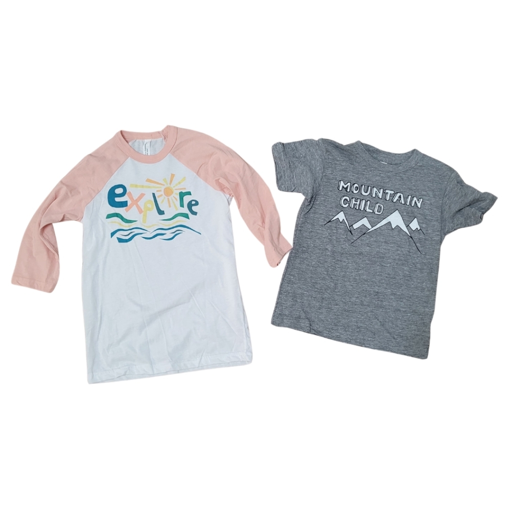 2/$25 kids shirt bundle, Mountain Child, Explore
